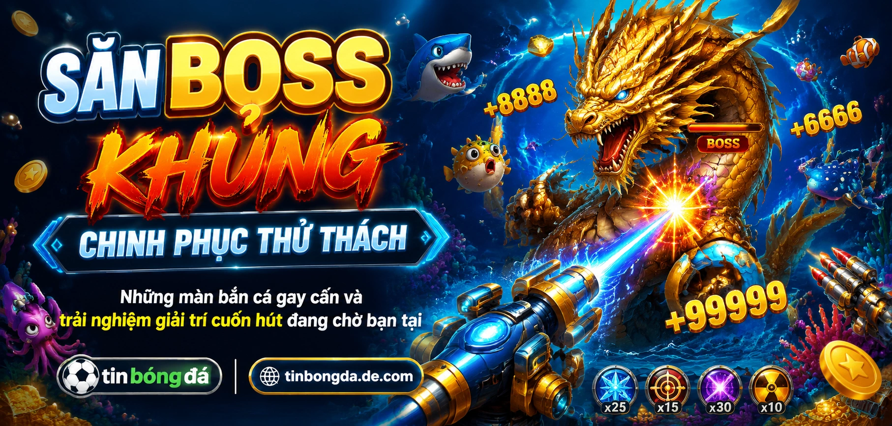 Giao diện bàn bắn cá online